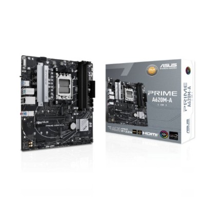 Tarjeta Madre ASUS PRIME A620M-A-CSM - Socket AM5 - 4xDDR5 - 4800/5600(OC)/6400+(OC)MHz - HDMI -DisplayPort - VGA - M.2 - Micro ATX - PRIME A620M-A-CSM