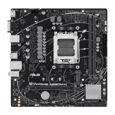 Tarjeta Madre ASUS Prime A620M-K-CSM - Micro-ATX - AMD Ryzen - Socket AM5 - 2 x DDR5 - HDMI - VGA - USB 3.2/2.0 - PCI 4.0  - PRIME A620M-K/CSM
