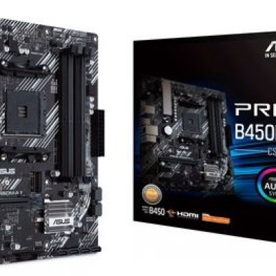 Tarjeta Madre ASUS PRIME B450M-A II/CSM - Socket AM4 - 4xDDR4 - 2133/4400(OC) MHz - HDMI - VGA - USB 2.0/3.2 - Micro ATX - PRIME B450M-A II/CSM
