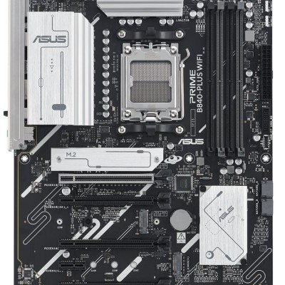 Tarjeta Madre ASUS PRIME B840-PLUS WIFI - Socket AM5 - 4xDDR5 - 7600+MHz (OC) - HDMI - DisplayPort - USB - ATX - PRIME B840-PLUS WIFI