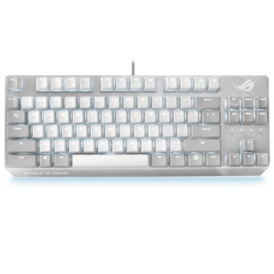 Teclado Gamer ASUS ROG Strix Scope NX TKL Moonlight - Alámbrico - Blanco - RGB - X806 STRIX SCOPE NX TKL