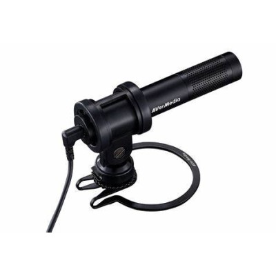 Micrófono Gamer AVerMedia Live Streamer MIC 133 - Alámbrico - 3.5mm - Negro - AM133