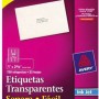 Etiqueta Transparente 2 x 4 INK 1 X 2 5 6 (2.5 X 6.7CM) - 8660