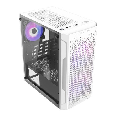 Gabinete Gamer Balam Rush ARTIC GI725 - Mini Torre - Micro ATX/Mini ITX - Panel Lateral - Blanco - BR-936125
