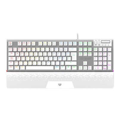 Teclado Gamer Balam Rush Dominate Expert GK979 - Alámbrico - Español - Multimedia - RGB - Switch MX Rojo - Blanco - BR-936798 Teclado Gamer Balam Rush Dominate Expert GK979 - Alámbrico - Español - Multimedia - RGB - Switch MX Rojo - Blanco - BR-936798