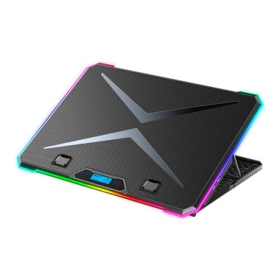 Base Enfriadora Balam Rush Eolox Freez EF707 - 17" - USB - LCD - Ajustable - BR-937429