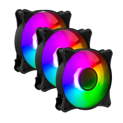 Kit de Ventiladores Balam Rush Eolox Blaze EX90K - 120mm - 3 Pines - RGB - 3 Piezas - BR-937948 Kit de Ventiladores Balam Rush Eolox Blaze EX90K - 120mm - 3 Pines - RGB - 3 Piezas - BR-937948