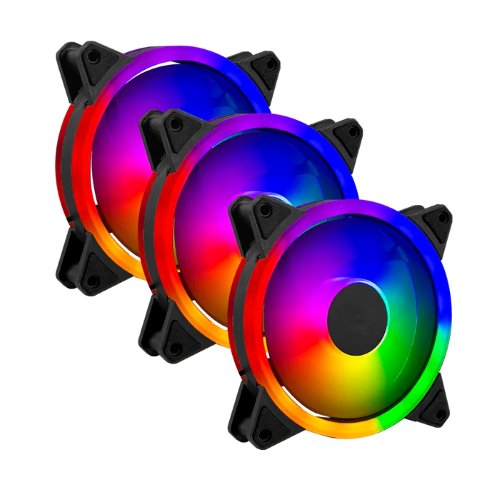 Kit de 3 Ventiladores Balam Rush Eolox Blaze EX30K 120mm 1200 RPM