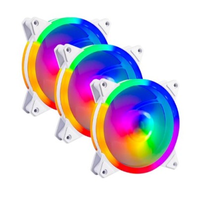 Kit de Ventiladores Balam Rush Eolox Blaze EX30KW - 120mm - 1200 RPM - 3 Piezas - Blanco - BR-938013 Kit de Ventiladores Balam Rush Eolox Blaze EX30KW - 120mm - 1200 RPM - 3 Piezas - Blanco - BR-938013