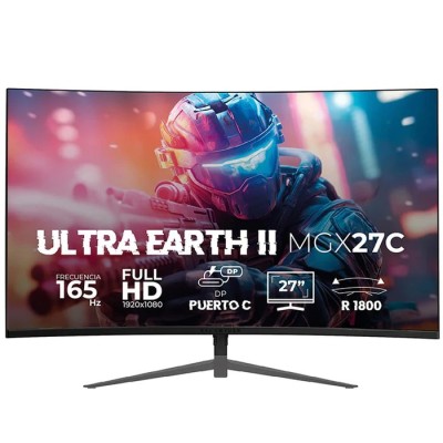 Monitor Gamer Balam Rush ULTRA EARTH II MGX27C - 27" - Full HD - 165Hz - HDMI - DisplayPort - Curvo - BR-938273 Monitor Gamer Balam Rush ULTRA EARTH II MGX27C - 27" - Full HD - 165Hz - HDMI - DisplayPort - Curvo - BR-938273