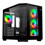 Gabinete Gamer Balam Rush Tank Master 9600 TB - Media Torre - ATX/Micro ATX/Mini ITX - 4x Ventiladores - Panel Lateral - Negro - BR-938679