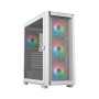 Gabinete Gamer Balam Rush Carbono Twin Mate 9000 - Torre - E-ATX/ATX/Micro ATX/Mini ITX - 4x Ventiladores - Panel Lateral - Blanco - BR-938761