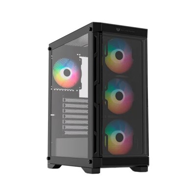 Gabinete Gamer Balam Rush Carbono Twin Mate 5000 - Media Torre - ATX/Micro ATX/Mini ITX - 4x Ventiladores - Panel Lateral - Negro - BR-938839