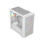 Gabinete Gamer Balam Rush Carbono Aircool 4000A - Mini Torre - Micro-ATX/Mini-ITX - 3 Ventiladores - Panel Lateral - Blanco - BR-938860