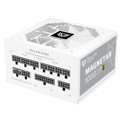 Fuente de Poder Balam Rush Magnetar 1000ZR - 1000W - ATX - 24 pin - 6 SATA - 80 PLUS Gold - Blanco - BR-940313 Fuente de Poder Balam Rush Magnetar 1000ZR - 1000W - ATX - 24 pin - 6 SATA - 80 PLUS Gold - Blanco - BR-940313