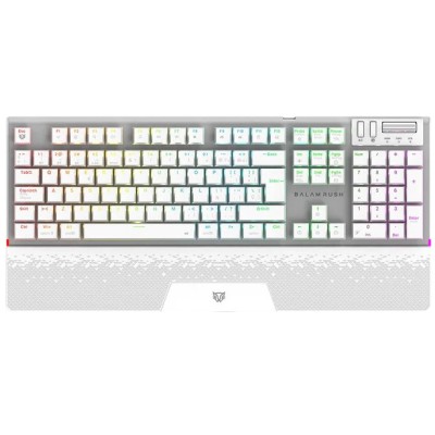 Teclado Gamer Balam Rush Dominate Expert GK979I - Inalámbrico - Blanco - RGB - Switch Rojo - BR-940399 Teclado Gamer Balam Rush Dominate Expert GK979I - Inalámbrico - Blanco - RGB - Switch Rojo - BR-940399