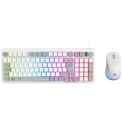 Kit Gamer Balam Rush Squad Conquest KG515 - Teclado - Mouse - RGB - Blanco - BR-940450