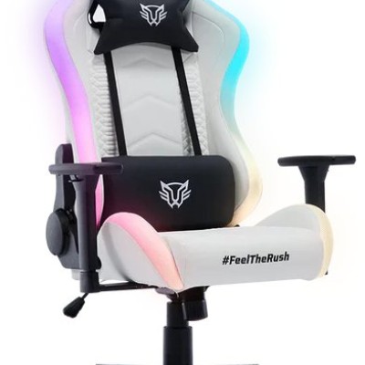 Silla Gamer Balam Rush Lightning Rush V2 - Hasta 150kg - Blanco - RGB - BR-940573 Silla Gamer Balam Rush Lightning Rush V2 - Hasta 150kg - Blanco - RGB - BR-940573