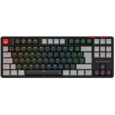 Teclado Gamer Balam Rush Level Pro GK990 - Inalámbrico - RGB - Negro con Gris - Switch Rojo - BR-940672 Teclado Gamer Balam Rush Level Pro GK990 - Inalámbrico - RGB - Negro con Gris - Switch Rojo - BR-940672