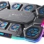 Base Enfriadora Balam Rush Eolox Cryotech EF780 - Hasta 17" - 8x Ventiladores - RGB - BR-941112