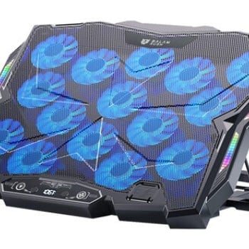 Base Enfriadora Balam Rush Eolox Frost EF740 - 17" - Ajustable - RGB - Soporte para Celular - BR-941136