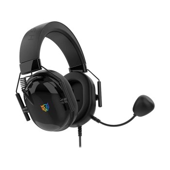 Diadema Gamer Balam Rush Aviator Level HA757 - Alámbrico - 3.5mm - Micrófono - Negro - RGB - BR-941167
