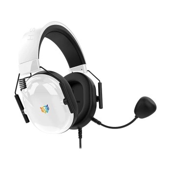 Diadema Gamer Balam Rush Aviator Level HA757 - Alámbrico - 3.5mm - Micrófono - Blanco - RGB - BR-941174