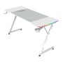 Escritorio Gamer Balam Rush Olympus Spot Glow MRX6000 - 140x60cm - Hasta 100kg - Blanco - BR-941402