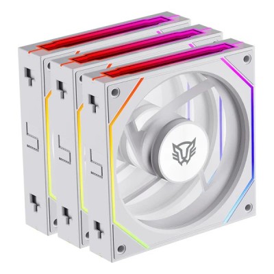 Ventilador Balam Rush Eolox Link EXL95 - 120mm - 4 pin - RGB - Blanco - 3 Piezas - BR-942096