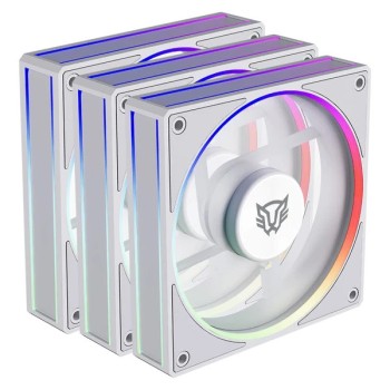 Ventilador Balam Rush Eolox Bora-R EXB85R - 120mm - 4 pin - Blanco - RGB - 3 Piezas - BR-942157