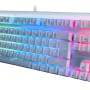 Teclado Gamer Batauro Aubrac - Alámbrico - Español - RGB - Switch Azul - Blanco - ABR-400-WBL