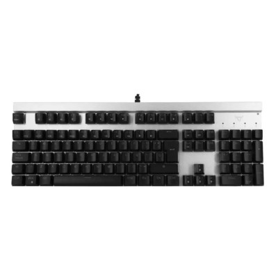 Teclado Gamer Batauro Beliarde - Alámbrico - Español - RGB - Switch Azul - Blanco - BLD-500-WBL