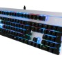 Teclado Gamer Batauro Beliarde - Alámbrico - Español - RGB - Switch Rojo - Blanco - BLD-500-WRD