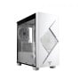 Gabinete Gamer BATAURO Enfiniti - Mini Torre - Micro ATX/ITX - 2x Ventiladores - Panel Lateral - Blanco - ENF-400-W