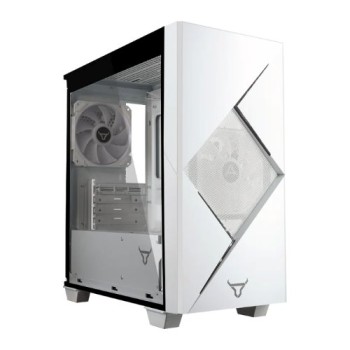 Gabinete Gamer Batauro Enfiniti Mini Torre Blanco - Micro ATX/ITX - Fuente 450W Incluida - Modelo ENF-450-W BLANCO