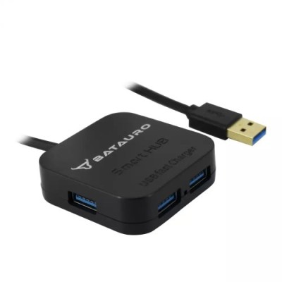 Hub USB Batauro HU-20 - 4x USB-A - Negro - HU-20