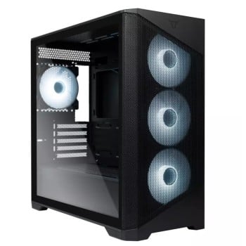 Gabinete Gamer Batauro Meteor - Torre - Micro ATX / Mini-ATX - 4 Ventiladores - Panel Lateral - Negro - MTR-600-BK