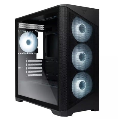 Gabinete Gamer Batauro Meteor - Torre - Micro ATX / Mini-ATX - 4 Ventiladores - Panel Lateral - Negro - MTR-600-BK