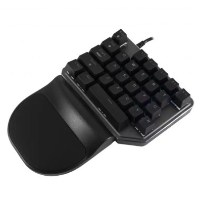 Teclado manual Gamer Batauro Nelore - Alámbrico - Derecho - RGB - Switch Rojo - Gris - NLR-100-GRD