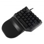 Teclado manual Gamer Batauro Nelore - Alámbrico - Derecho - RGB - Switch Rojo - Gris - NLR-100-GRD