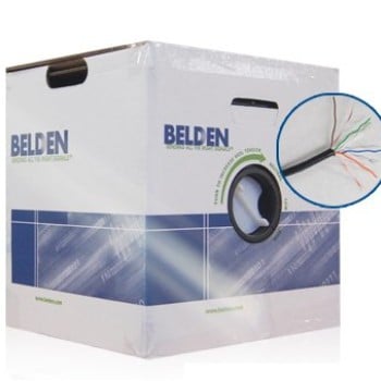 Bobina Belden - Cat6+ - 305M - 23 AWG - Negro - 2412 010A1000 Bobina Belden - Cat6+ - 305M - 23 AWG - Negro - 2412 010A1000