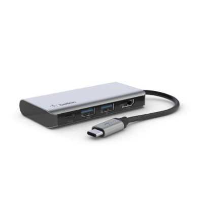 Hub Belkin AVC006btSGY - USB-C a HDMI/ 2 USB 3.0/ USB-C - AVC006BTSGY