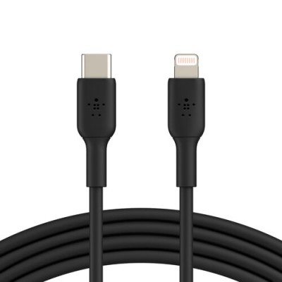 Cable Belkin Boost Charge - USB-C a Lightning - 1M - Negro - CAA003BT1MBK