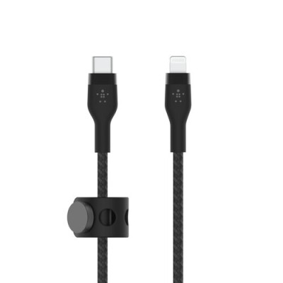 Cable Belkin BoostCharge Pro Flex Lightning a USB-C - 2m - Negro - CAA011BT2MBK