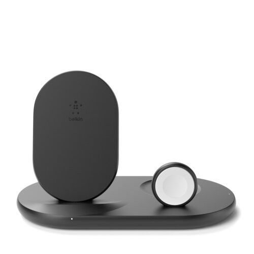 Base de Carga Belkin 3-en-1 Inalámbrica BOOST CHARGE - 7.5W Qi - Negro WIZ001TTBK
