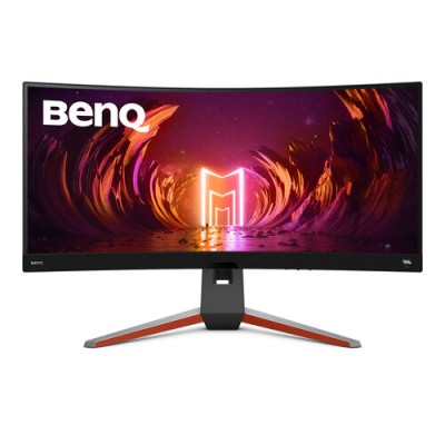 Monitor Gamer BenQ Mobiuz EX3410R - 34" - 4K Full HD - 144Hz - HDMI - DisplayPort - Altavoces - Curvo - 9H.LKKLA.TBA