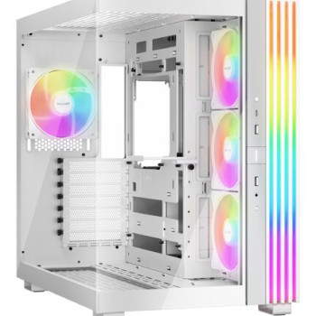 Gabinete Gamer Game Factor CSG570 Blanco - Panel Lateral de Vidrio - Micro ATX/Mini ITX