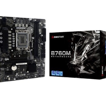 Tarjeta Madre Biostar B760MX2-E D4 - Socket 1700 - 2x DDR4 - 1866/3200/4400(OC) MHz - HDMI - VGA - USB 2.0 - Micro ATX - B760MX2-E D4