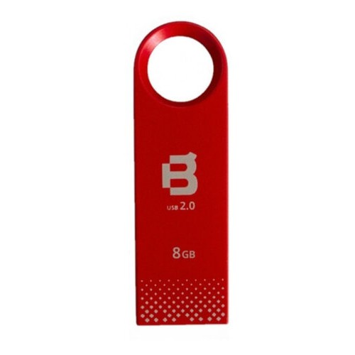 Memoria USB Blackpcs 8GB USB 2.0 Rojo - Pack de 10 Piezas MU2108R-8-PACK10