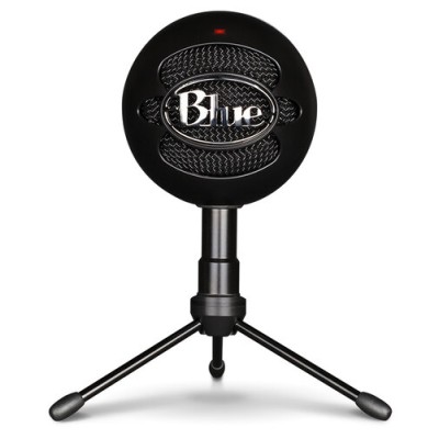 Micrófono Blue Snowball iCE - Alámbrico - USB - 1.83 mts - 44,1 kHz - Trípode - Negro - 988-000067